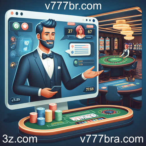 Experiência Imersiva em Dealer Ao Vivo no v777br.com